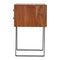 Caramel Bedside with Iron Legs Sleeping Artisan Furniture 