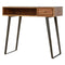 Caramel Writing Desk with Iron Legs Living Artisan Furniture 