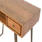 Caramel Writing Desk with Iron Legs Living Artisan Furniture 