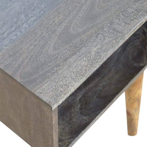 Carbon Black Open Bedside Sleeping Artisan Furniture 