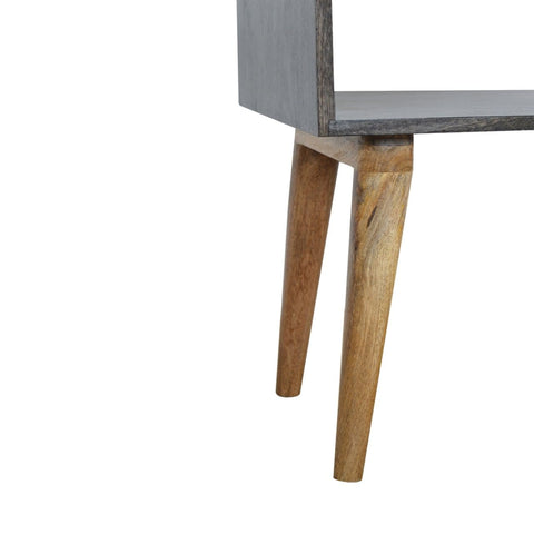 Carbon Black Open Bedside Sleeping Artisan Furniture 