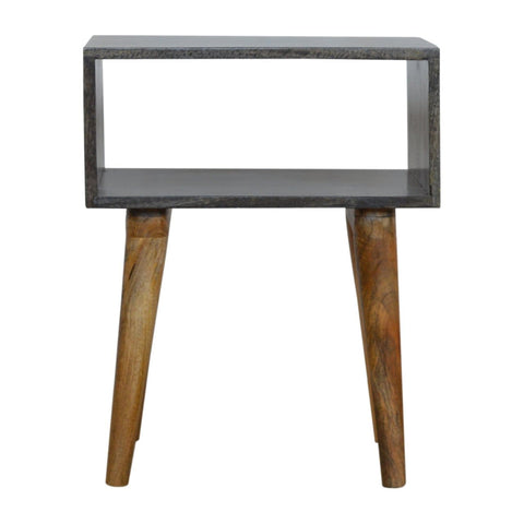 Carbon Black Open Bedside Sleeping Artisan Furniture 