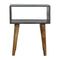 Carbon Black Open Bedside Sleeping Artisan Furniture 