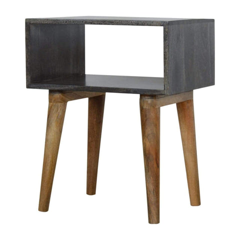 Carbon Black Open Bedside Sleeping Artisan Furniture 