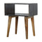 Carbon Black Open Bedside Sleeping Artisan Furniture 