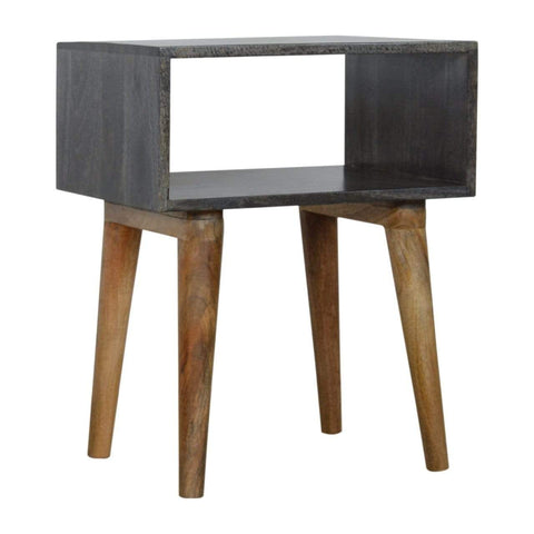 Carbon Black Open Bedside Sleeping Artisan Furniture 