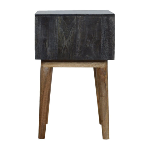 Carbon Black Open Bedside Sleeping Artisan Furniture 