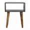 Carbon Black Open Bedside Sleeping Artisan Furniture 