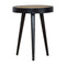 Carbon Black Rattan End Table Living Artisan Furniture 