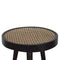 Carbon Black Rattan End Table Living Artisan Furniture 