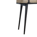 Carbon Black Rattan Tray Table Accessories Artisan Furniture 