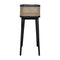 Carbon Black Rattan Tray Table Accessories Artisan Furniture 