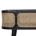Carbon Black Rattan Tray Table Accessories Artisan Furniture 