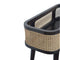 Carbon Black Rattan Tray Table Accessories Artisan Furniture 