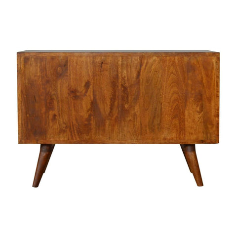 Carved Chestnut Storage Cabinet Living Artisan Furniture 
