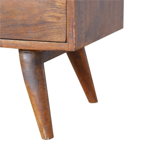 Carved Chestnut Storage Cabinet Living Artisan Furniture 