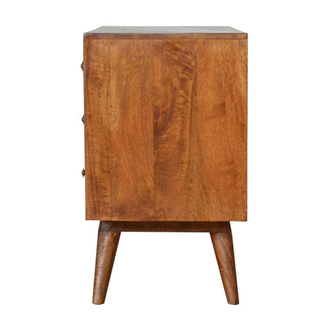 Carved Chestnut Storage Cabinet Living Artisan Furniture 