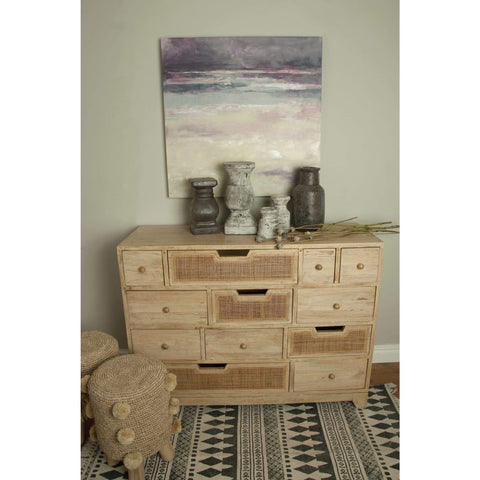 Casso Rattan Style Chest of 12 Drawers Furniture > Bedroom > Chest Of Drawers Bluebone 