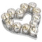 Cast Aluminium Heart Votive Tray With Mercury Glass Accessories Hill Interiors 
