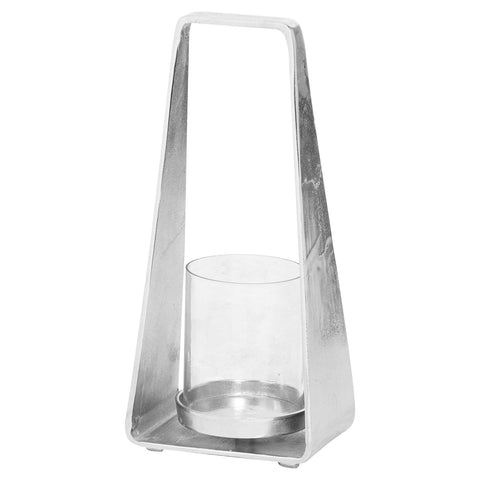 Cast Silver Pyramid Lantern Accessories Hill Interiors 