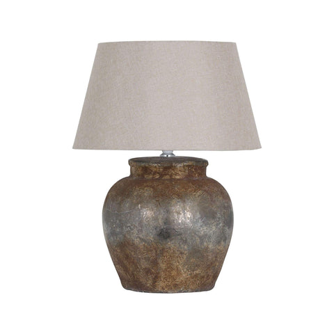 Castello Aged Stone Ceramic Table Lamp Lighting Hill Interiors 