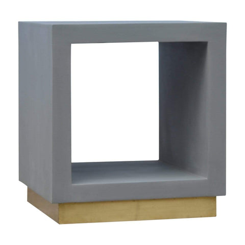 Cement Cube Open Bedside Sleeping Artisan Furniture 