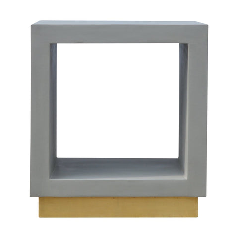 Cement Cube Open Bedside Sleeping Artisan Furniture 