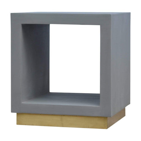 Cement Cube Open Bedside Sleeping Artisan Furniture 