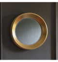 Chaplin Round Mirror Gold Living Regency Studio 