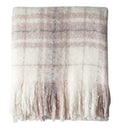 Check Faux Mohair Throw Heather Accessories Regency Studio 