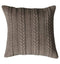 Chenille Embroidered Cushion Taupe Accessories Regency Studio 