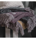Chenille Herringbone Throw Ochre Accessories Regency Studio 