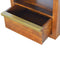 Chestnut Bedside with Gold Bar Sleeping Artisan Furniture 