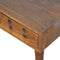 Chestnut Brass Inlay Cut Out Bedside Sleeping Artisan Furniture 