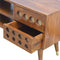 Chestnut Brass Inlay Cut Out Media Unit Living Artisan Furniture 