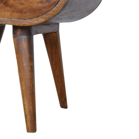 Chestnut Circular Bedside Sleeping Artisan Furniture 