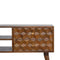 Chestnut Cube Carved Media Unit Living Artisan Furniture 