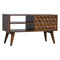 Chestnut Cube Carved Media Unit Living Artisan Furniture 