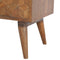 Chestnut Cube Carved Media Unit Living Artisan Furniture 