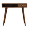 Chestnut Cube Carved Writing Desk Living Artisan Furniture 