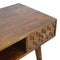 Chestnut Cube Carved Writing Desk Living Artisan Furniture 