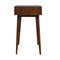 Chestnut Cube Carved Writing Desk Living Artisan Furniture 