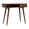 Chestnut Cube Carved Writing Desk Living Artisan Furniture 