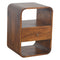 Chestnut Curved Edge Bedside Sleeping Artisan Furniture 