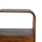 Chestnut Curved Edge Bedside Sleeping Artisan Furniture 
