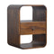 Chestnut Curved Edge Bedside Sleeping Artisan Furniture 