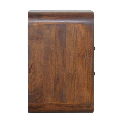 Chestnut Curved Edge with 2 Drawers Sleeping Artisan Furniture 
