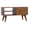 Chestnut Diamond Carved Media Unit Living Artisan Furniture 