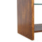 Chestnut Glass Shelf Media Unit Living Artisan Furniture 