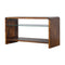 Chestnut Glass Shelf Media Unit Living Artisan Furniture 